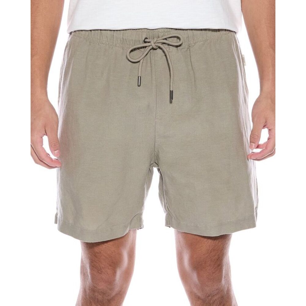 Onia Mens  Air Linen-Blend Pull-On Short, Brown